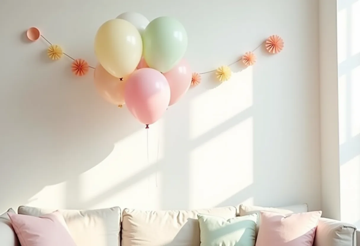 Léggömbdekoráció otthon: ballonok, füzérek és a party hangulat